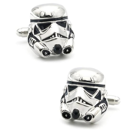Star Wars Stormtrooper Stainless Steel Cuff Links - Picture 2 of 8